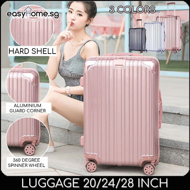 Easyhome.sg Classic Luggage / Hard shell Travel Bag Spinner ABS PC Case Trolley 20 inch 24 inch 28 inch